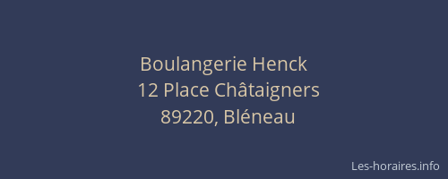Boulangerie Henck