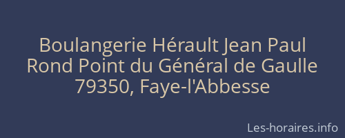 Boulangerie Hérault Jean Paul