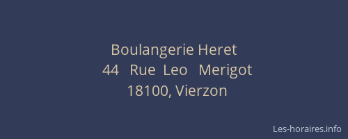 Boulangerie Heret