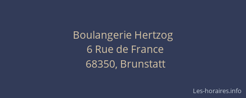 Boulangerie Hertzog