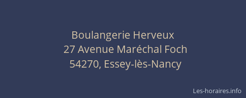 Boulangerie Herveux