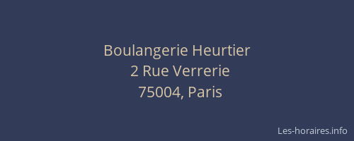 Boulangerie Heurtier