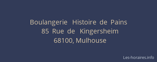 Boulangerie   Histoire  de  Pains