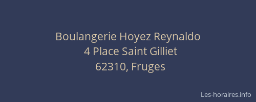 Boulangerie Hoyez Reynaldo