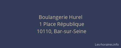 Boulangerie Hurel