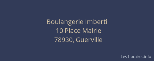 Boulangerie Imberti