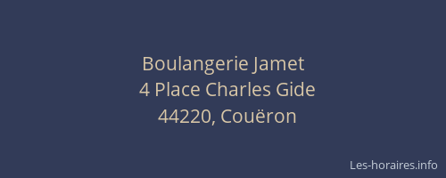 Boulangerie Jamet