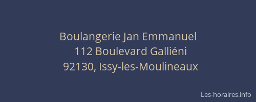 Boulangerie Jan Emmanuel