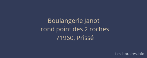Boulangerie Janot