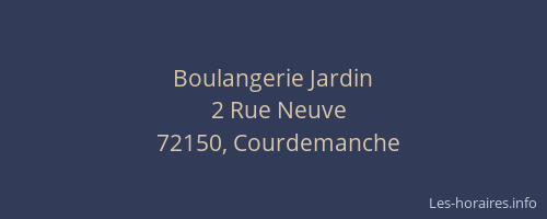 Boulangerie Jardin