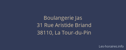 Boulangerie Jas