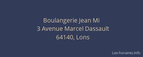 Boulangerie Jean Mi