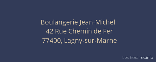 Boulangerie Jean-Michel