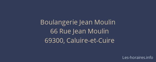 Boulangerie Jean Moulin