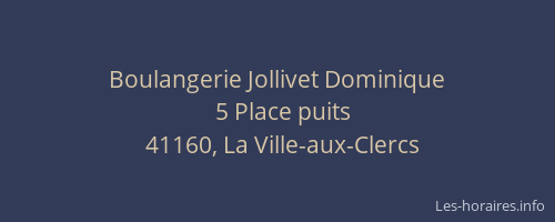 Boulangerie Jollivet Dominique