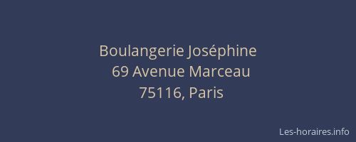 Boulangerie Joséphine
