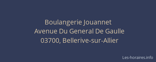 Boulangerie Jouannet