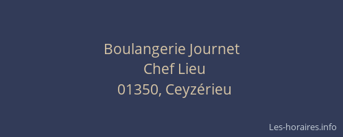 Boulangerie Journet