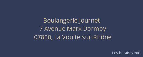 Boulangerie Journet