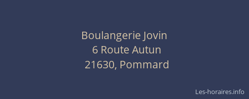 Boulangerie Jovin