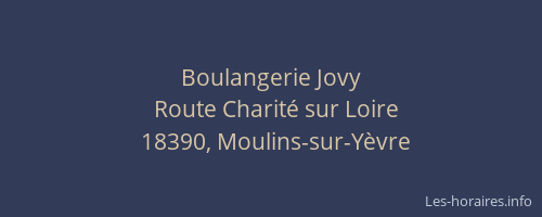 Boulangerie Jovy