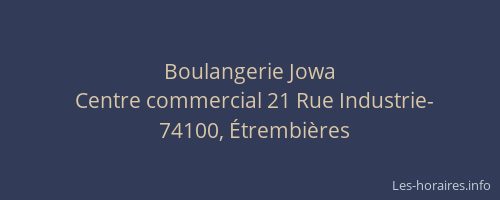 Boulangerie Jowa