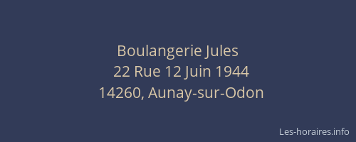 Boulangerie Jules
