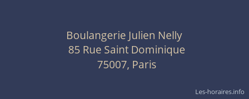 Boulangerie Julien Nelly