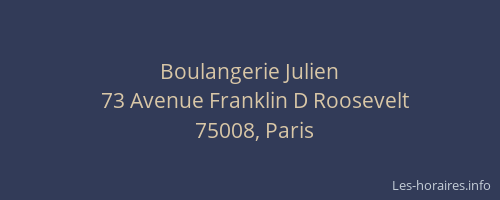 Boulangerie Julien
