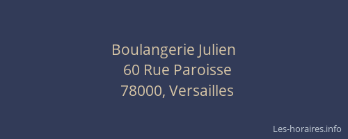 Boulangerie Julien