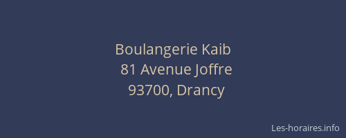 Boulangerie Kaib