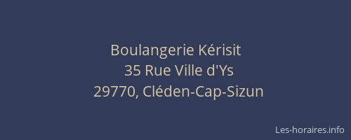 Boulangerie K&eacute;risit