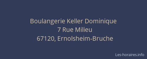 Boulangerie Keller Dominique
