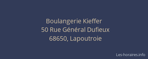 Boulangerie Kieffer
