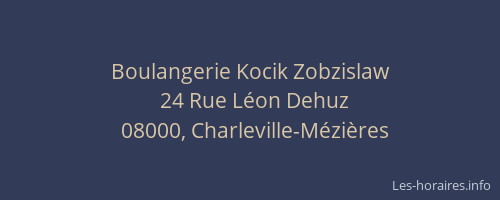 Boulangerie Kocik Zobzislaw