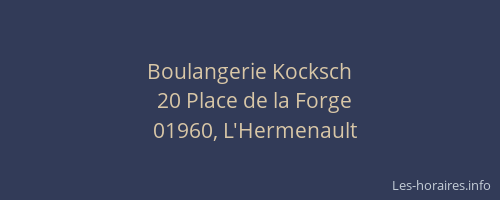 Boulangerie Kocksch