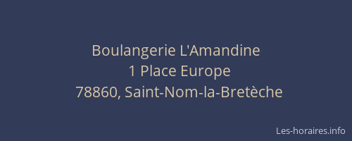 Boulangerie L'Amandine