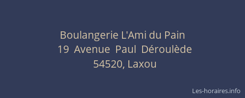 Boulangerie L'Ami du Pain