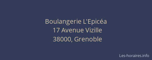 Boulangerie L'Epicéa