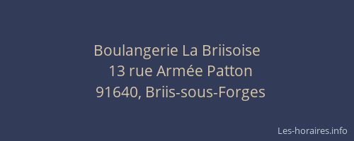 Boulangerie La Briisoise