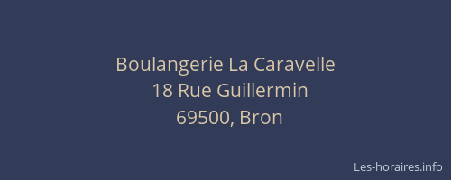 Boulangerie La Caravelle