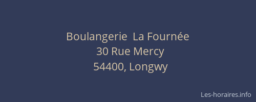 Boulangerie  La Fournée