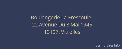 Boulangerie La Frescoule