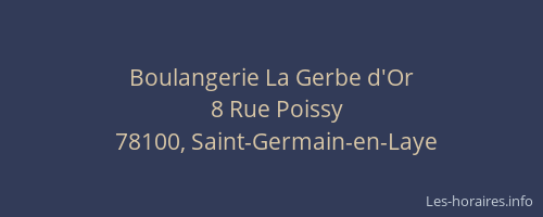 Boulangerie La Gerbe d'Or