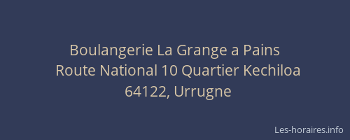 Boulangerie La Grange a Pains
