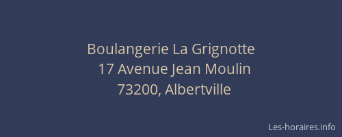 Boulangerie La Grignotte