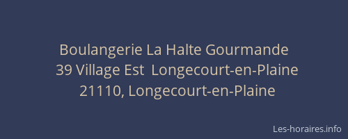 Boulangerie La Halte Gourmande