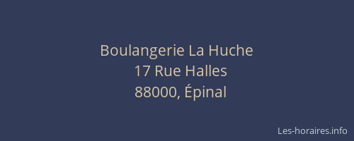 Boulangerie La Huche