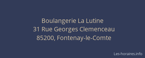 Boulangerie La Lutine