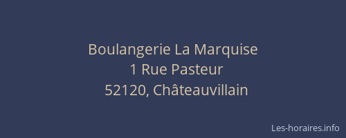 Boulangerie La Marquise